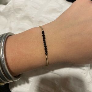 Enewton Black and Gold Beaded Bracelet